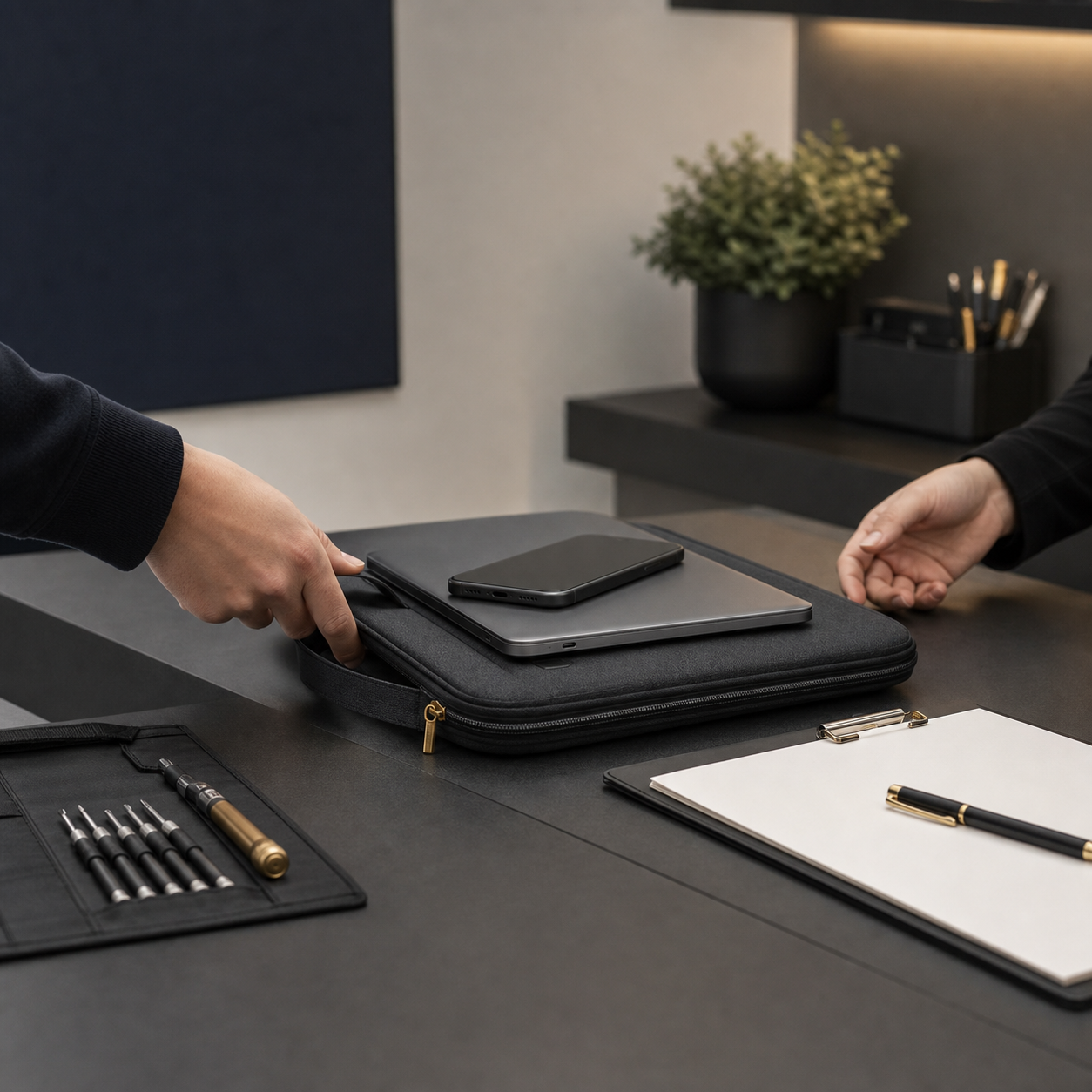 Laptop and phone handoff for pre-purchase verification